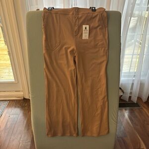 Wide Leg Tan Pants